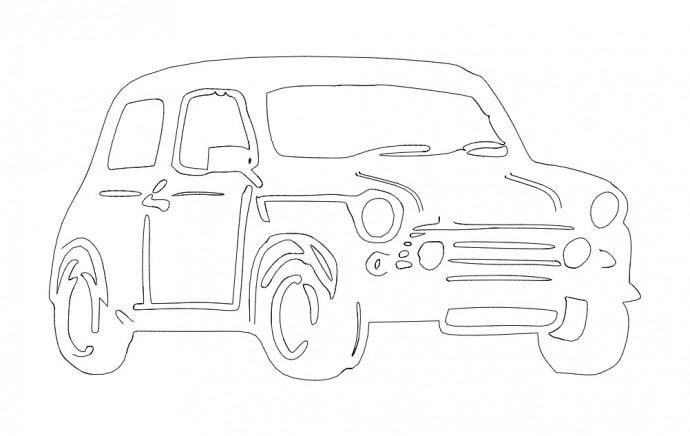 Скачать dxf - Автомобиль раскраска машина раскраска для малышей раскраски для