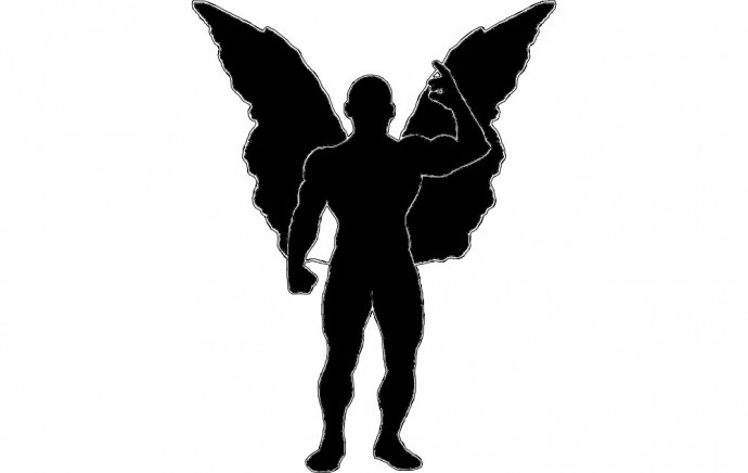 Скачать dxf - Ангел силуэт силуэт ангела арт силуэт ангела ангел