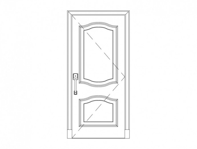 Скачать dxf - Эскиз двери макет двери рисунок дверь фрезеровка фасадов