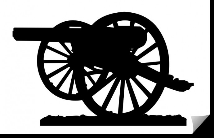 Скачать dxf - Пушка силуэт пушка векторное изображение колесо пушки силуэт