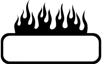 Скачать dxf - Трафарет пламя силуэт огня трафарет наклейки огонь рисунок