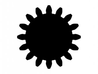 Скачать dxf - Иконка коронавируса темное изображение