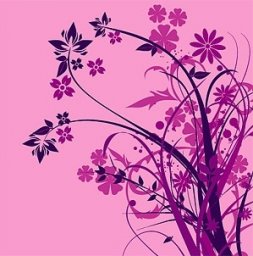 Орнамент цветы фиолетовые узоры вектор цветы цветочный орнамент цветы иллюстрации 5148