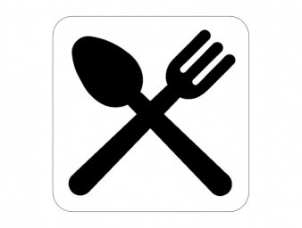 Скачать dxf - Знаки знак ресторана пиктограмма ресторан значок завтрак знаки