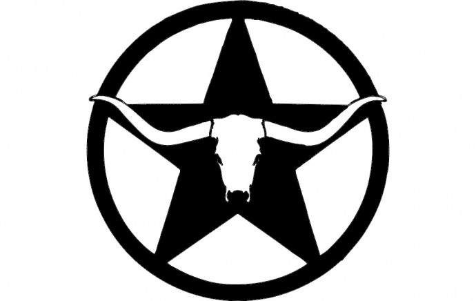 Скачать dxf - Эмблема звезды милитари логотип звезда