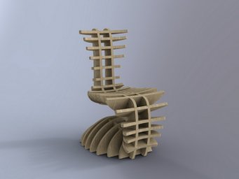 Скачать dxf - Необычная мебель параметрическое кресло из фанеры параметрическая архитектура