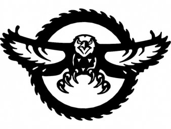 Скачать dxf - Логотип орел логотип сова знаки логотип птицы филин