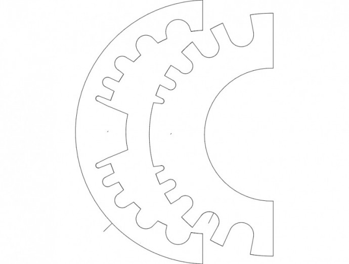 Скачать dxf - Шаблоны для выпиливания выпиливание din 5406 шайба стопорная