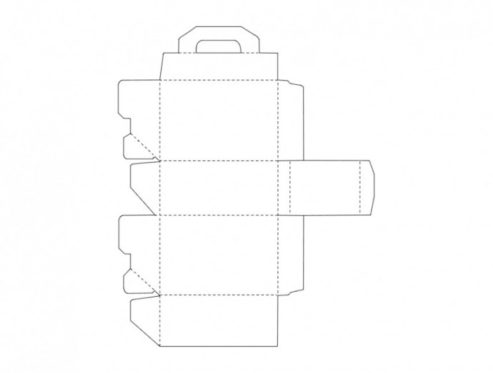 Скачать dxf - Трафарет коробочки шаблон коробочек шаблон коробочки из бумаги