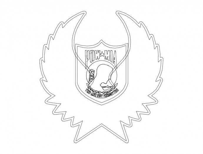 Скачать dxf - Раскраска герб эмблемы эмблема морпехов раскраска символика герб