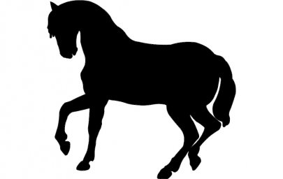 Скачать dxf - Жеребенок силуэт лошади черный контур силуэт лошади шаблон