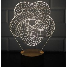 Скачать dxf - Светильник спираль рисунок декоративные светильники ночник спираль 3д