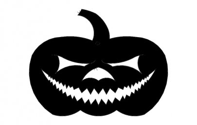 Скачать dxf - Силуэт хэллоуинской тыквы трафарет джека нахелоуин хэллоуин тыква