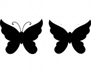 Скачать dxf - Бабочки силуэт силуэт бабочки для фотошопа бабочки силуэты