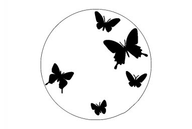 Скачать dxf - Бабочка силуэт трафарет бабочки шаблон бабочки бабочки рой