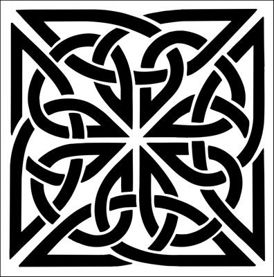 Скачать dxf - Кельтский орнамент кельтские квадратные узоры кельтские узоры tile