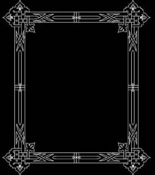 Скачать dxf - Рамка рамочка для гравировки квадратная рамка для надгробия