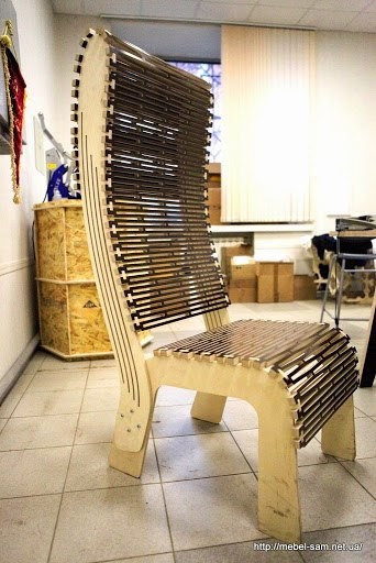 Скачать dxf - Стул из фанеры мебель из фанеры стулья кресло