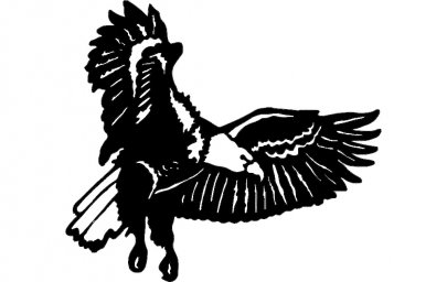 Скачать dxf - Эскиз орла для dxf орел вектор орел черно