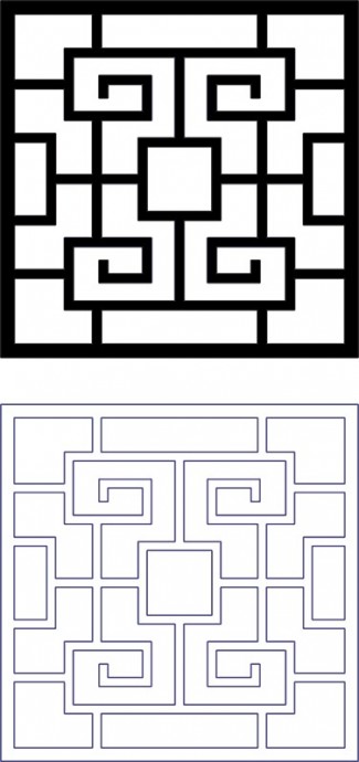 Скачать dxf - Лабиринт квадратный лабиринт игра лабиринт для детей геометрические