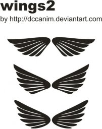 Логотип крыло крылья эмблема крылья силуэт крыльев логотип шаблон dccanim.deviantart.com