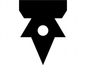 Скачать dxf - Стрелки знаки сюрикен иконка черные символы логотип значок