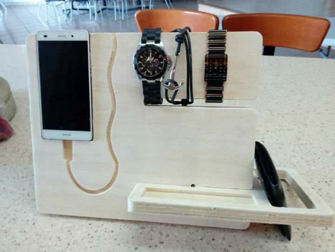 Скачать dxf - Подставка для телефона подставка для телефона деревянная деревянная