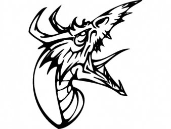 Скачать dxf - Дракон эскиз эскизы татуировок дракон векторный дракон рисунки
