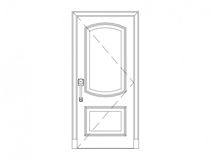 Скачать dxf - Дверь рисунок карандашом дверь рисованные двери контуром двери