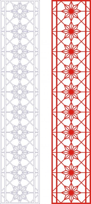 Геометрический узор узор геометрия орнамент узор арабеска файл dxf с геометрическим 785