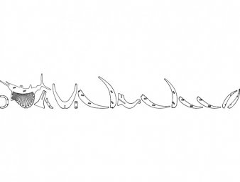 Скачать dxf - Минималистические эскизы надписи рисунок шрифты для татуировок каллиграфия
