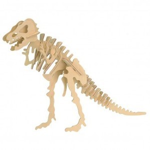 Скачать dxf - Игрушка тиранозавр t-rex динозавр скелет пазл деревянный конструктор