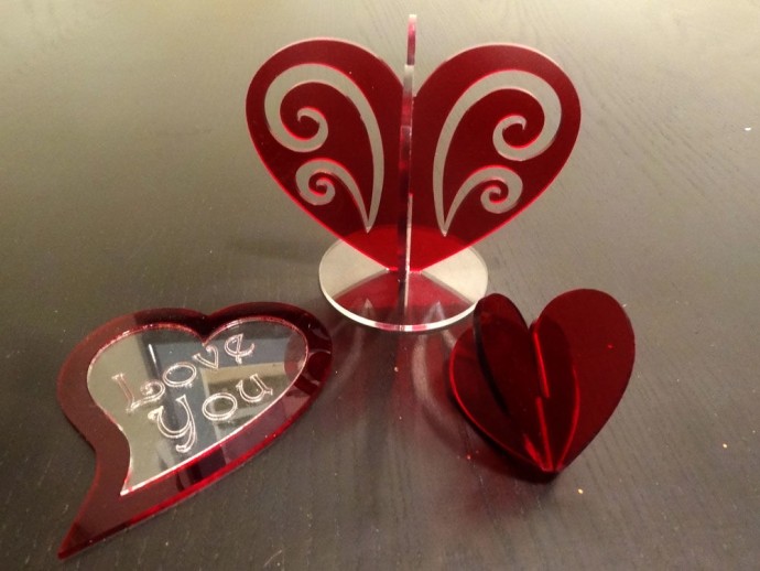 Скачать dxf - Валентинка лазерная резка декоративное сердце валентинка ажурное сердце