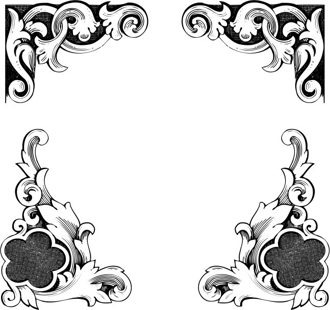 Векторные рамки рамки для ворда красивые черно белые красивый орнамент