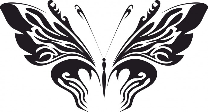 Крылья стилизация бабочка трайбл бабочки векторные бабочка силуэт тату для