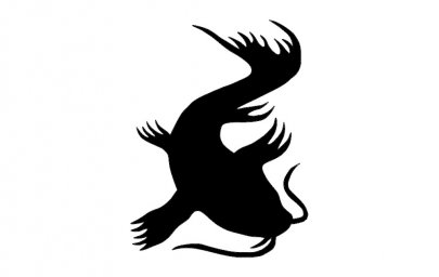 Скачать dxf - Пеликан значок силуэт силуэт дракон силуэт трафарет иллюстрация