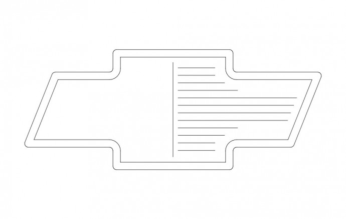 Скачать dxf - Значок шевроле цветной значок шевроле значок шевроле рисовать