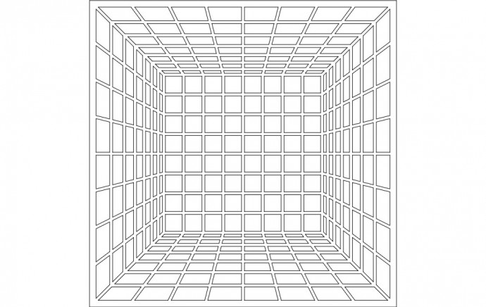 Скачать dxf - Сетка комнаты перспектива сетка перспективы для рисунка 3д