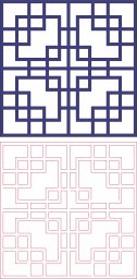 Скачать dxf - Орнамент китайские узоры китайский узор квадратный узоры геометрические