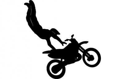 Скачать dxf - Motocross силуэт питбайк силуэт мотокросс рисунки наклейка мотокросс