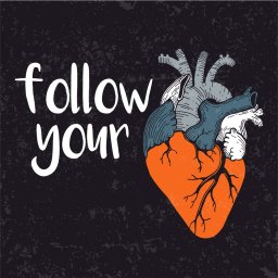 Человек человеческое сердце follow your heart принт сердце с цветами