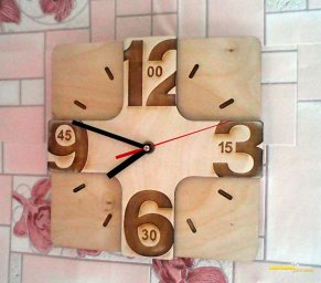 Деревянные часы часы из фанеры настенные часы деревянные часы настенные