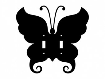 Скачать dxf - Бабочка силуэт трафарет бабочки бабочка векторные бабочки шаблон