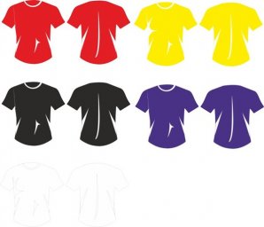 Шаблон футболки футболки футболки детские футболки разных цветов рисунок майка