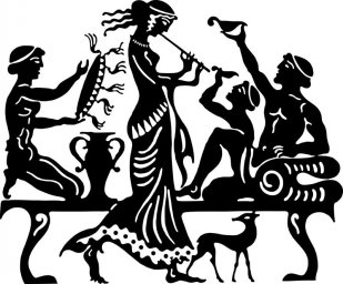 Античность силуэт древнегреческие силуэты греческие силуэты древняя греция вектор силуэты
