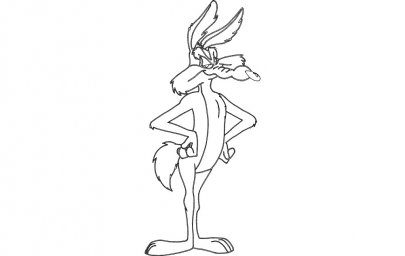 Скачать dxf - Coyote looney tunes раскраски багз банни койот раскраски