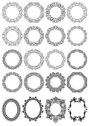 Декоративные рамки круговая рамка вектор декоративные рамки автокад рамка в