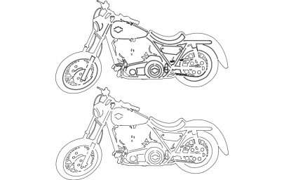 Скачать dxf - Раскраска мотоцикл рисунки мотоциклы для раскрашивания мотоцикл харлей