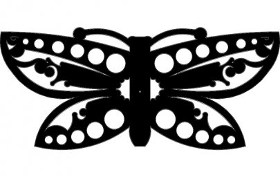 Скачать dxf - Бабочка трафарет шаблон бабочки бабочки резные трафареты бабочка