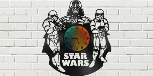 Star wars звездные войны арт звёздные войны виниловые часы дизайнерские